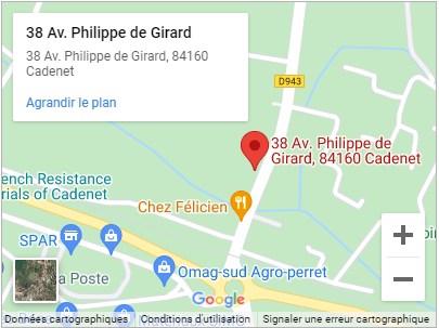 adresse dentiste Cadenet Aude GIROD 38 avenue Philippe de Girard